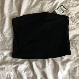 Black Tube crop top
